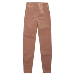 New High Rise Skinny Jeggings Terracotta Clay‎ Stretch Pull On Minimalist Sz 27